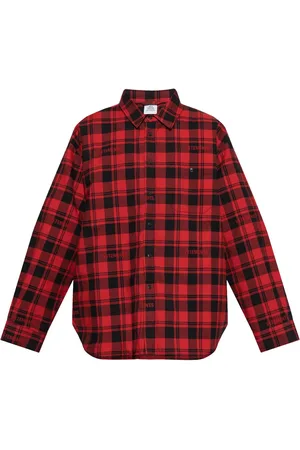 Vetements Camisa con cuadros estampados