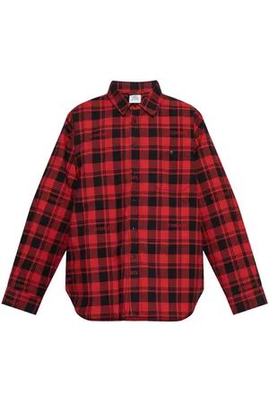 Vetements Camisa con cuadros estampados