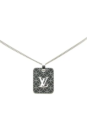 LOUIS VUITTON Collar Brass Pendentif Champs Elysees Necklace 1990-2024