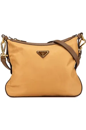 Prada 2013-2024 Saffiano Trimmed Tessuto Zip Top crossbody bag