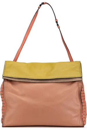 Bottega Veneta Tote Leather Intrecciato-Trim Palio Fold Over 2012-2024