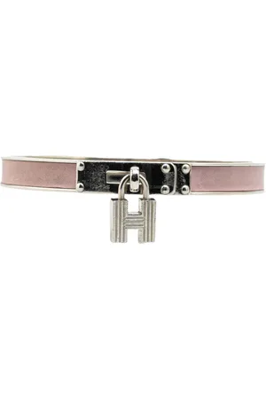 Hermès Pulsera 20th Century Leather Kelly Cadena Lock Bangle Bracelet