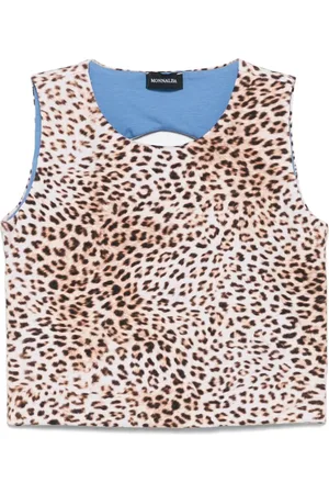 MONNALISA Top con estampado de leopardo