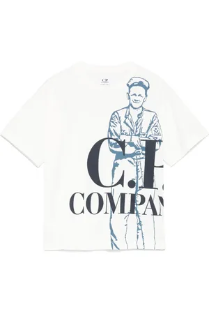 C.P. Company Playera con logo estampado
