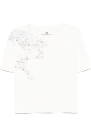 ERMANNO SCERVINO Playera con detalles de cristal