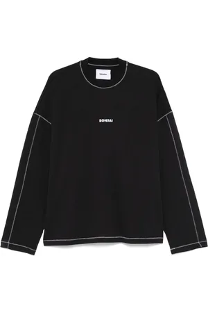 BONSAI Playera manga larga con logo estampado