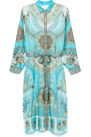 Camilla Vestido midi de seda