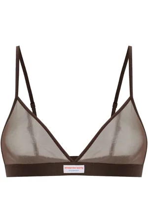 Alexander Wang Brasier semitranslúcido con etiqueta del logo
