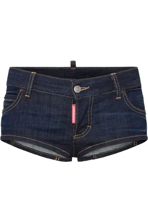 Dsquared2 Shorts de mezclilla con logo bordado