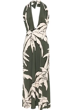 JOHANNA ORTIZ Vestido midi Oceanic Mantra