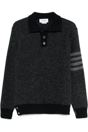 Thom Browne Suéter de tweed con motivo 4-Bar