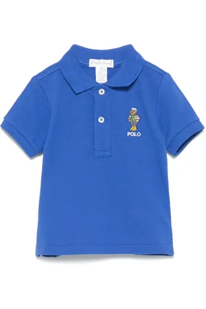 Ralph Lauren Playera tipo polo de piqué