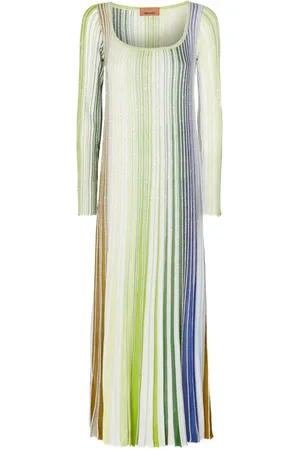 Missoni Vestido manga larga con rayas estampadas