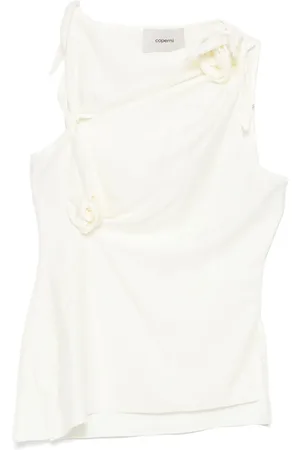 COPERNI Top asimétrico con motivo floral