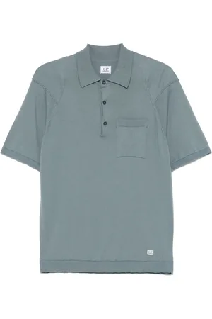 C.P. Company Playera tipo polo tejida