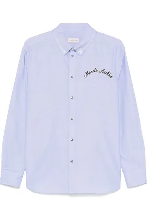 Moncler Camisa con logo bordado