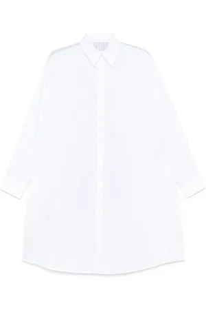 Maison Margiela Vestido camisero con rayas estampadas