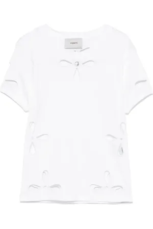 COPERNI Playera con pétalos bordados