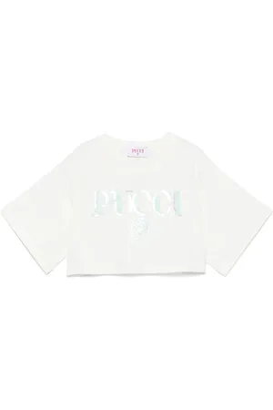 PUCCI Junior Playera con logo estampado
