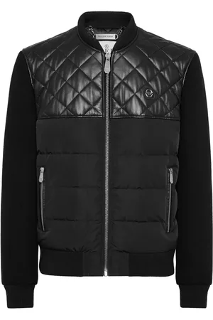 Philipp Plein Chamarra bomber de cuero