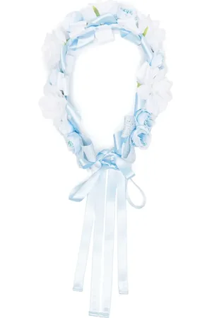 COLORICHIARI Banda para el cabello con apliques florales