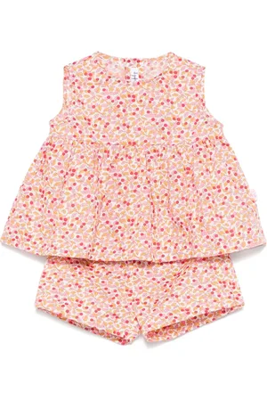 Il gufo Set de shorts con estampado floral