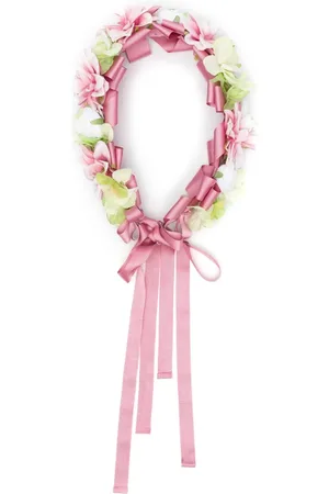 COLORICHIARI Banda para el cabello con apliques florales