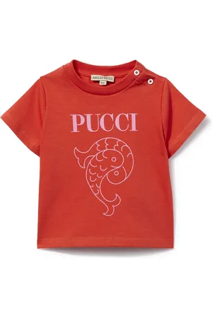 PUCCI Junior Playera con estampado Pesci