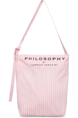 Serafini Bolsa de playa con motivo de rayas