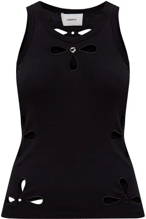 COPERNI Camiseta con pétalos bordados