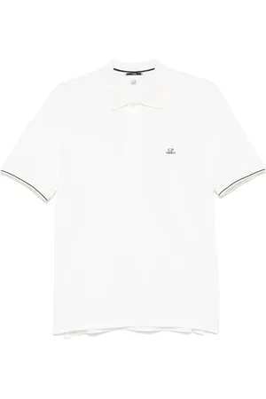 C.P. Company Playera tipo polo con parche del logo