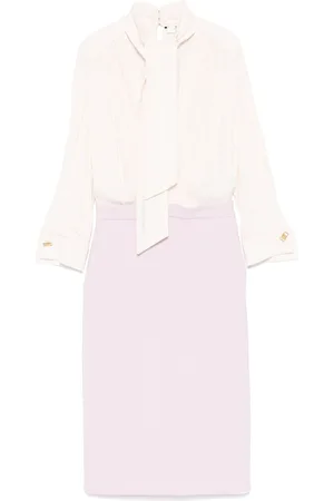 Elisabetta Franchi Vestido midi de georgette