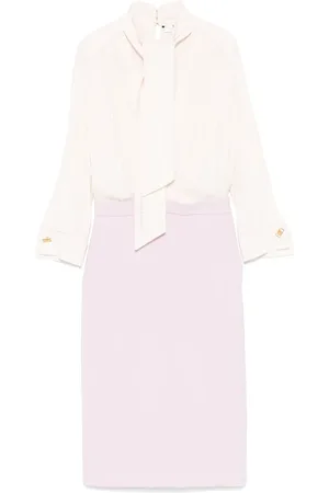 Elisabetta Franchi Vestido midi de georgette