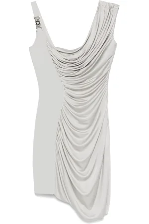 VERSACE Vestido corto con placa Medusa Head