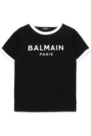 Balmain Playera con logo en relieve