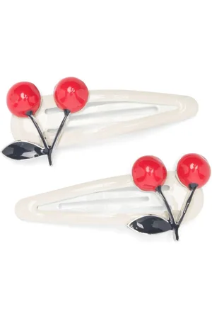 BONPOINT Broches para el cabello con motivo de cereza