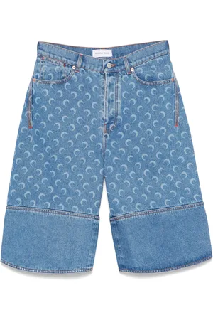 Marine Serre Shorts con monograma