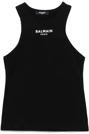 Balmain Camiseta con logo engomado
