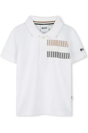 HUGO BOSS Playera tipo polo con logo estampado
