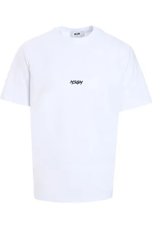 Msgm Playera con logo estampado