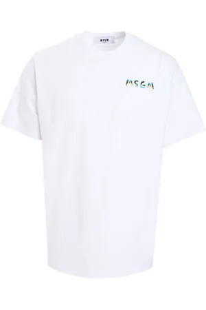 Msgm Playera con logo estampado