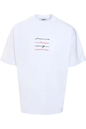 Msgm Playera con logo estampado