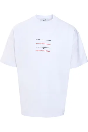 Msgm Playera con logo estampado