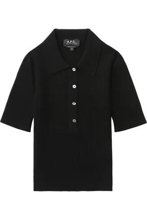 A.P.C. Playera tipo polo tejida de canalé