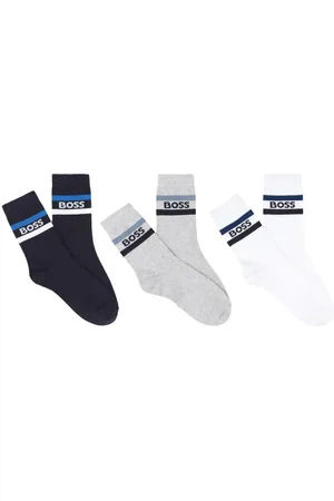 HUGO BOSS Pack de tres pares de calcetines con logo