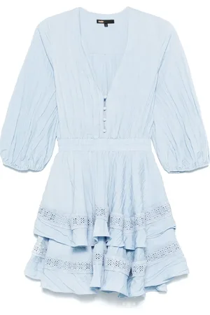 Maje Vestido corto con dobladillo peplum
