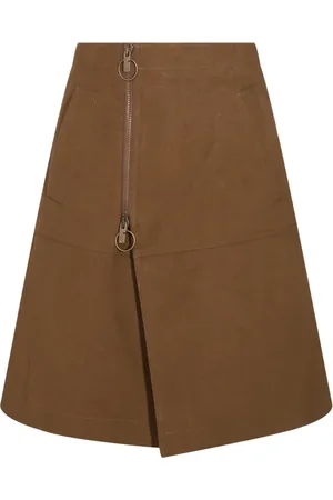 Burberry Falda midi de algodón