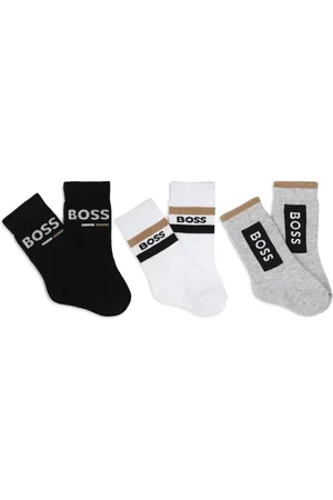 HUGO BOSS Pack de tres pares de calcetines con logo