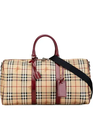 Burberry 2018-2024 Haymarket Check Coated Canvas travel bag