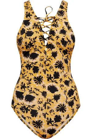 ULLA JOHNSON Traje de baño con estampado floral